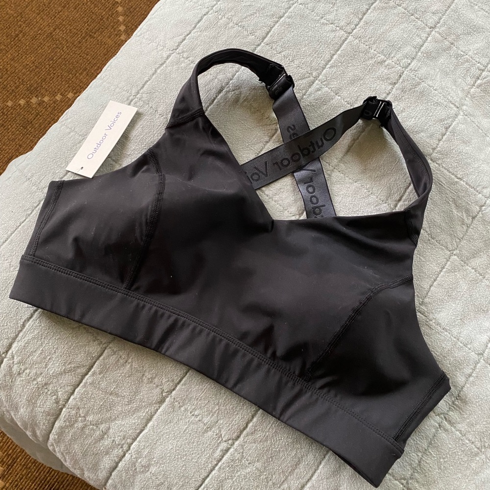 NWT Outdoor Voices Circuit Bra L/XL - D Cup